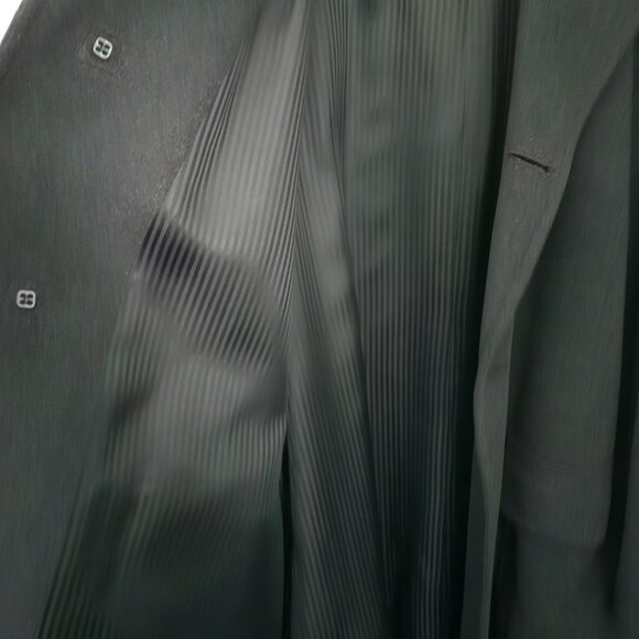 DONATEDTessuto Italiano Biella Sport Black/Gray Coat: Wool/Cashmere/Nylon 42 REG - Picture 6 of 16